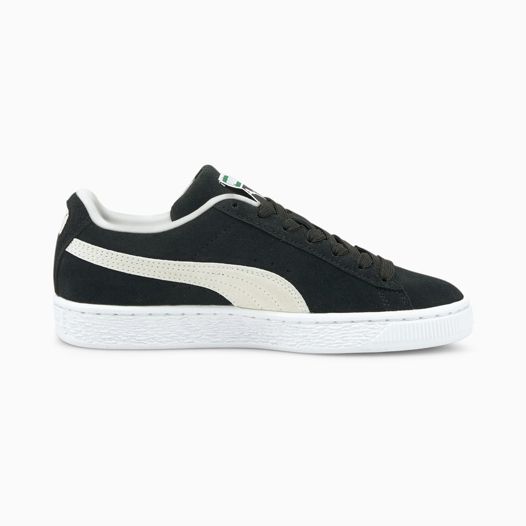 Baskets Puma Suede Classic XXI JR Fille Noir Blanche | JKF-267491