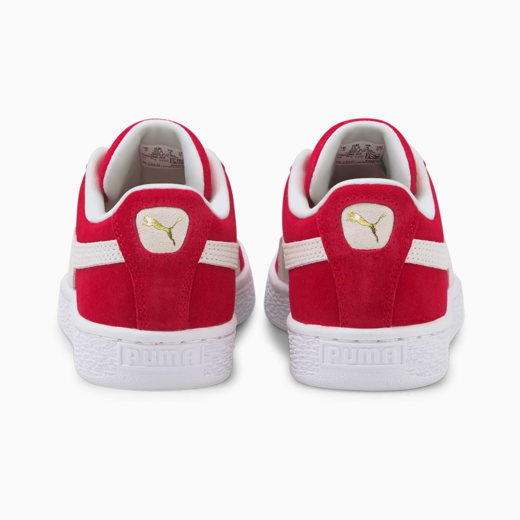 Baskets Puma Suede Classic XXI JR Garcon Rouge Blanche | 4610829-NE