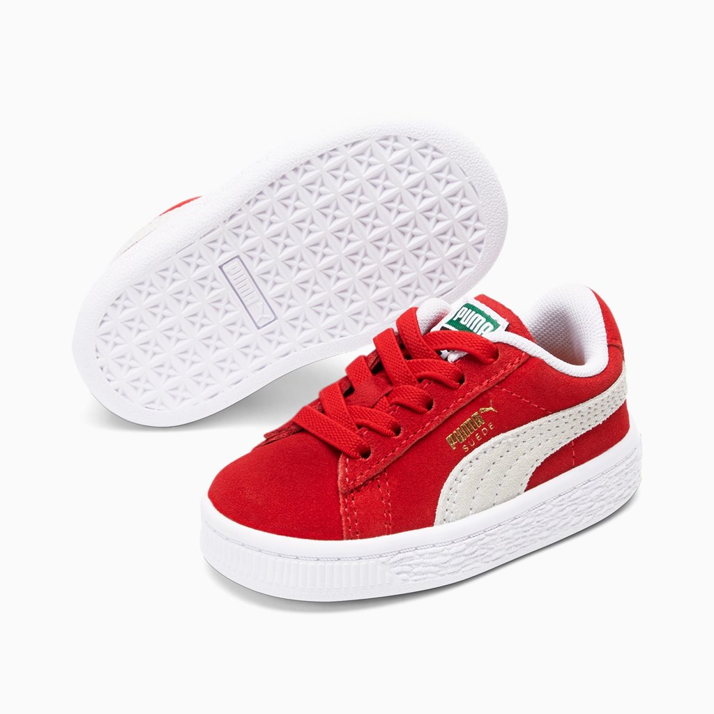 Baskets Puma Suede Classic XXI Toddler Fille Rouge Blanche | NSK-814902