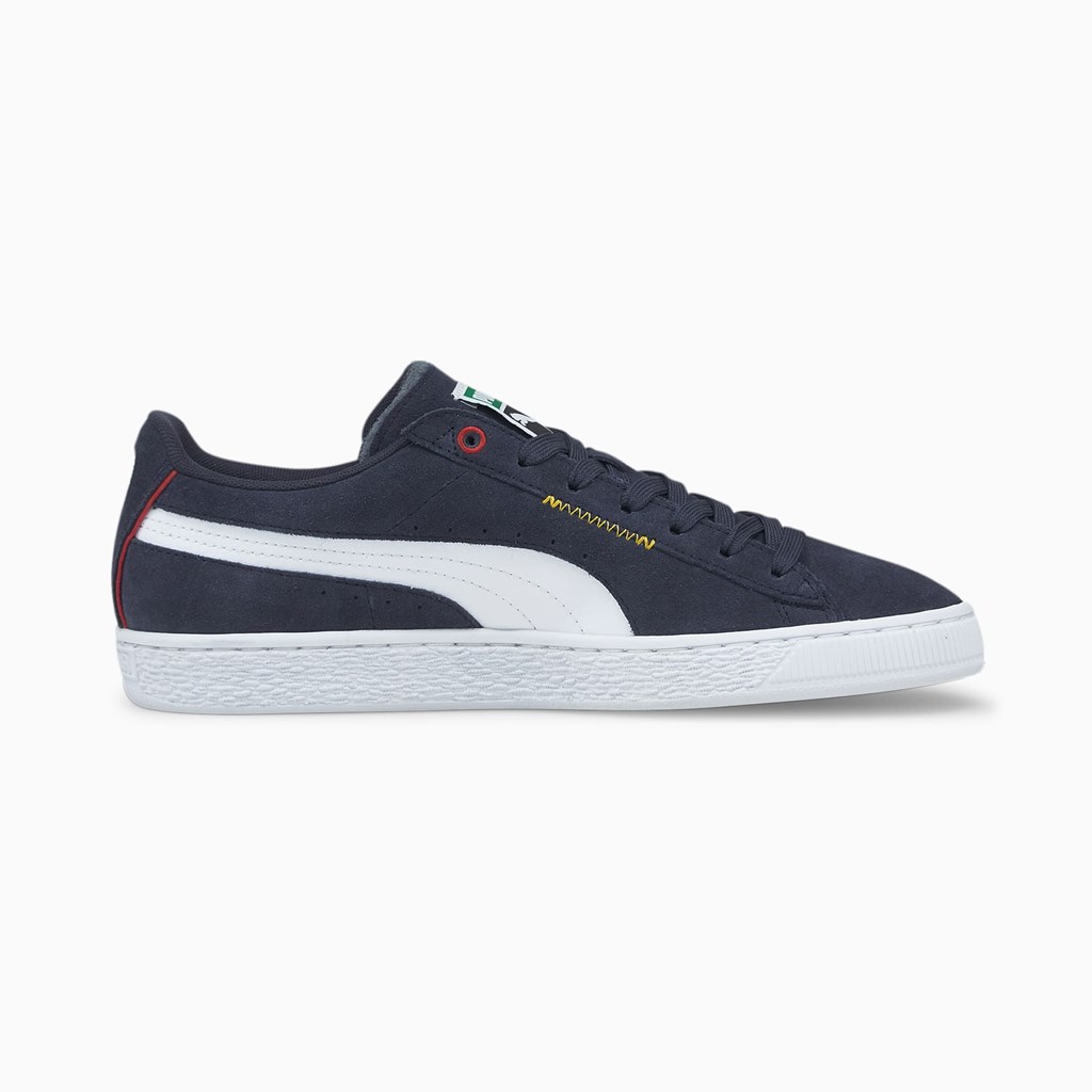 Baskets Puma Suede Displaced Homme Blanche Noir | CWEHN2497