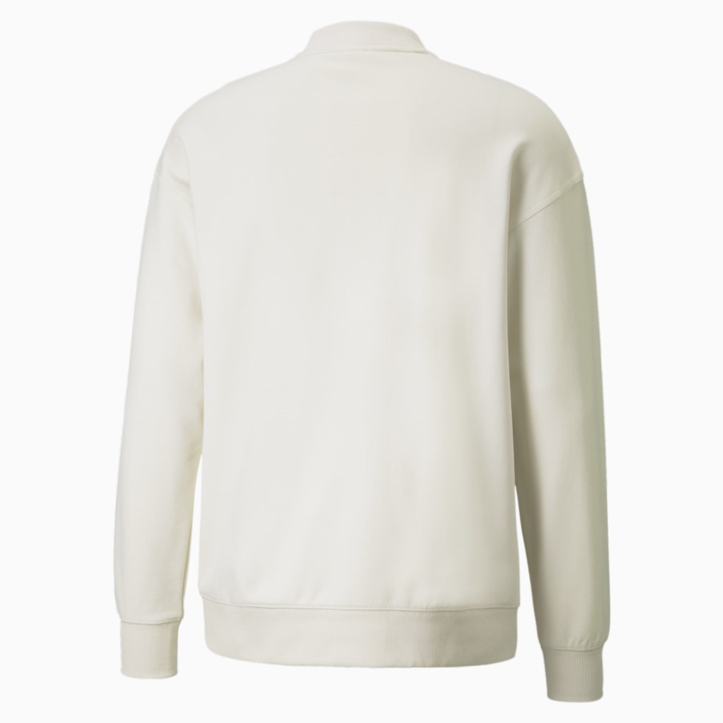 Chandails Puma Classics High Crew Neck Homme Ivory Glow | AOCRW9648