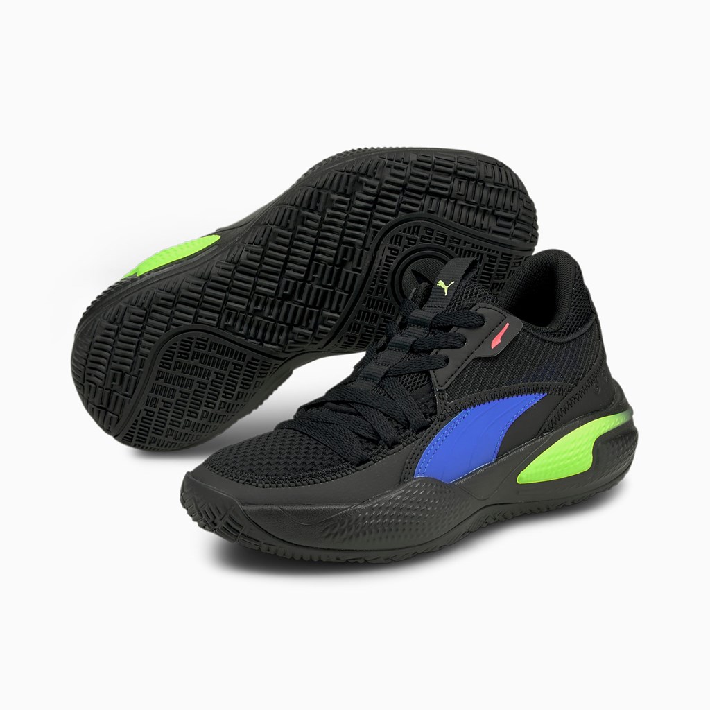 Chaussure De Basketball Puma Court Rider 2.0 Pop JR Fille Noir | 4165372-SG