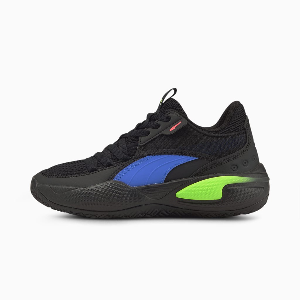 Chaussure De Basketball Puma Court Rider 2.0 Pop JR Fille Noir | 4165372-SG