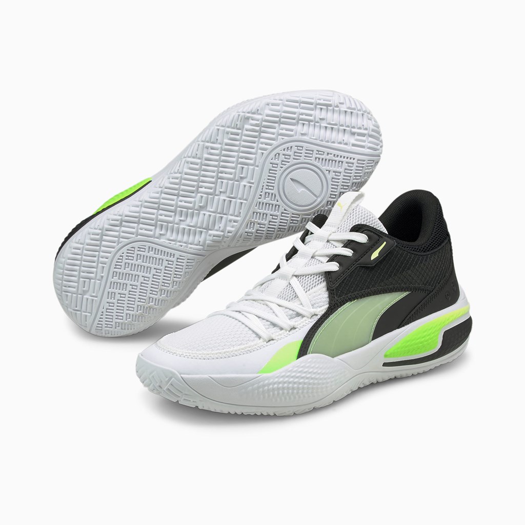 Chaussure De Basketball Puma Court Rider I Homme Blanche Vert | 4376820-OY