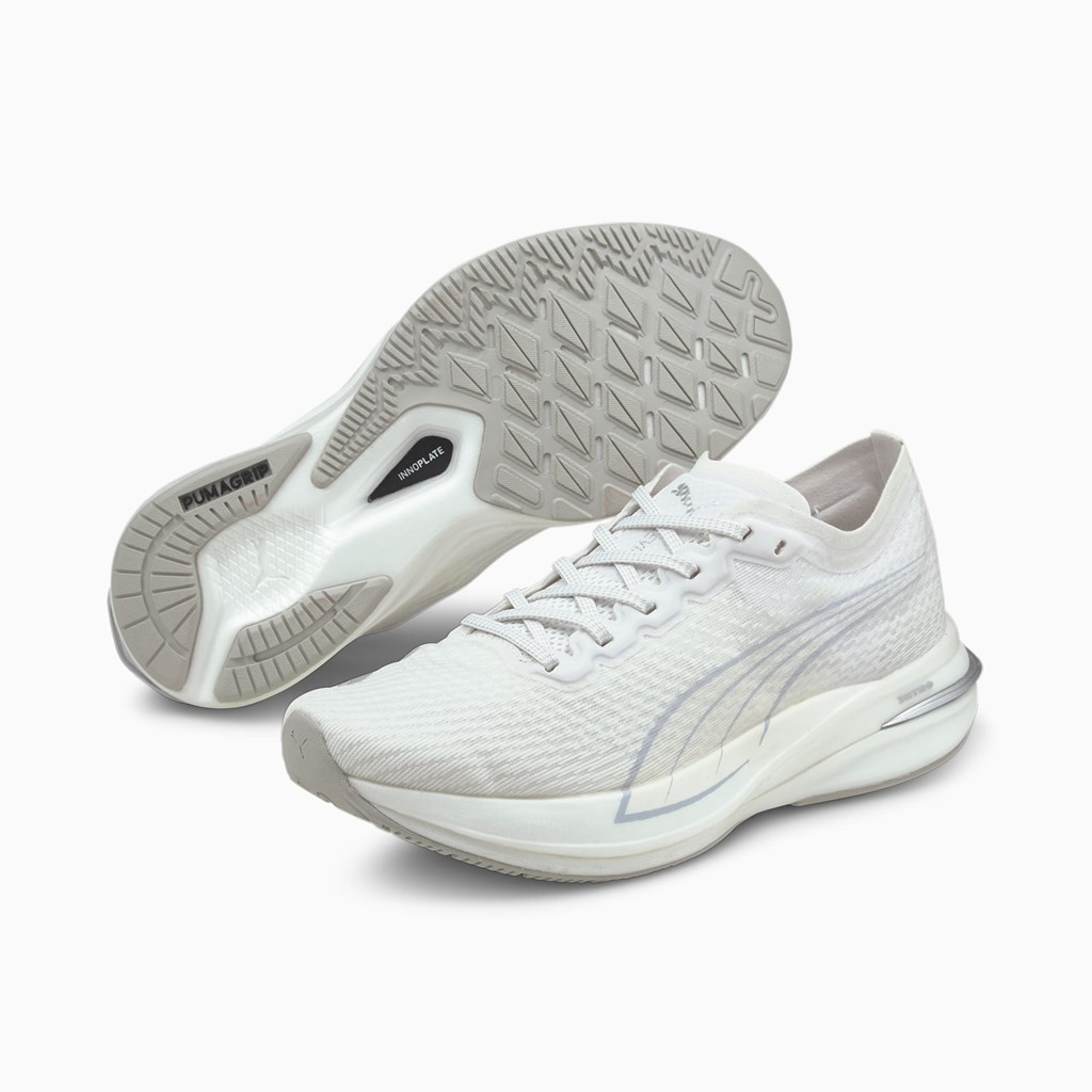 Chaussures Running Puma Deviate NITRO COOLadapt Femme Blanche | 6208571-YQ