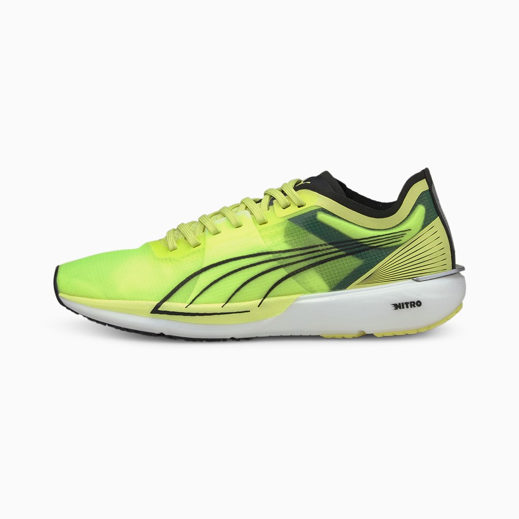 Chaussures Running Puma Liberate NITRO Femme Jaune Noir | 8974026-WF