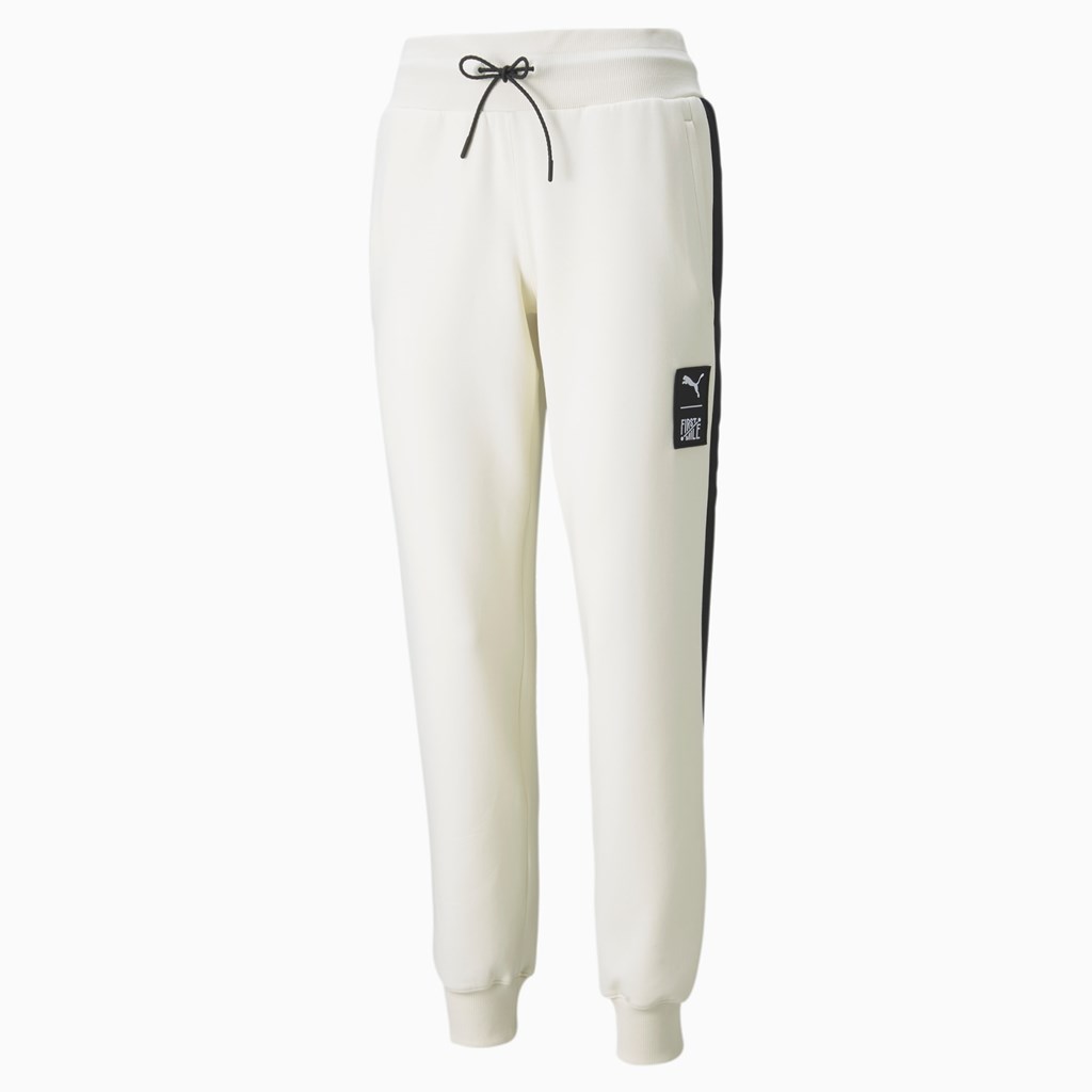 Joggers Puma PUMA x FIRST MILE Double Knit Femme Ivory Glow | 2306417-MK