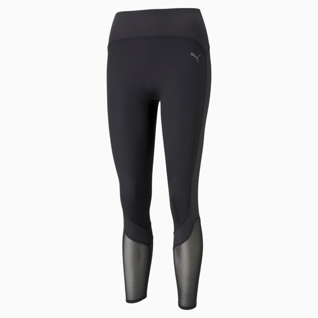 Leggings Puma STUDIO Ottoman High Taille 7/8 Course Femme Noir | 4213897-XL