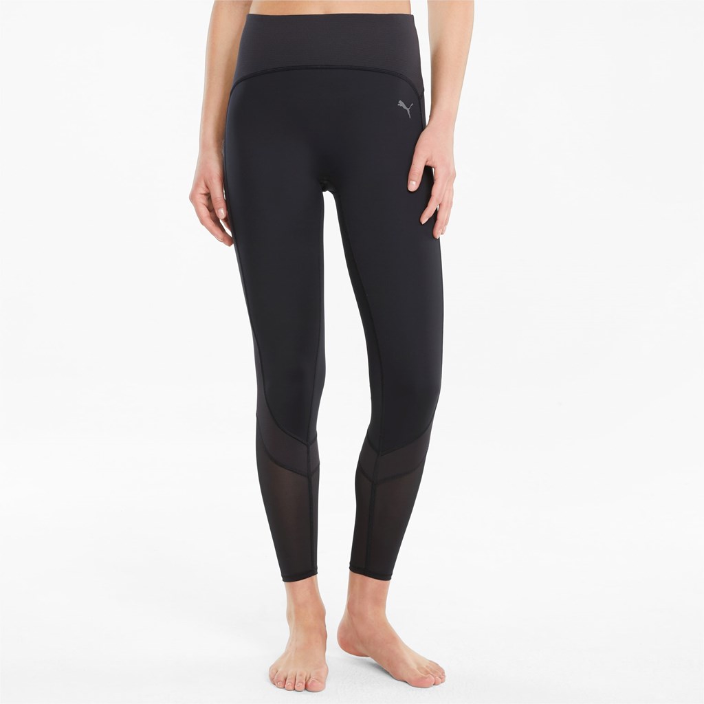 Leggings Puma STUDIO Ottoman High Taille 7/8 Course Femme Noir | 4213897-XL