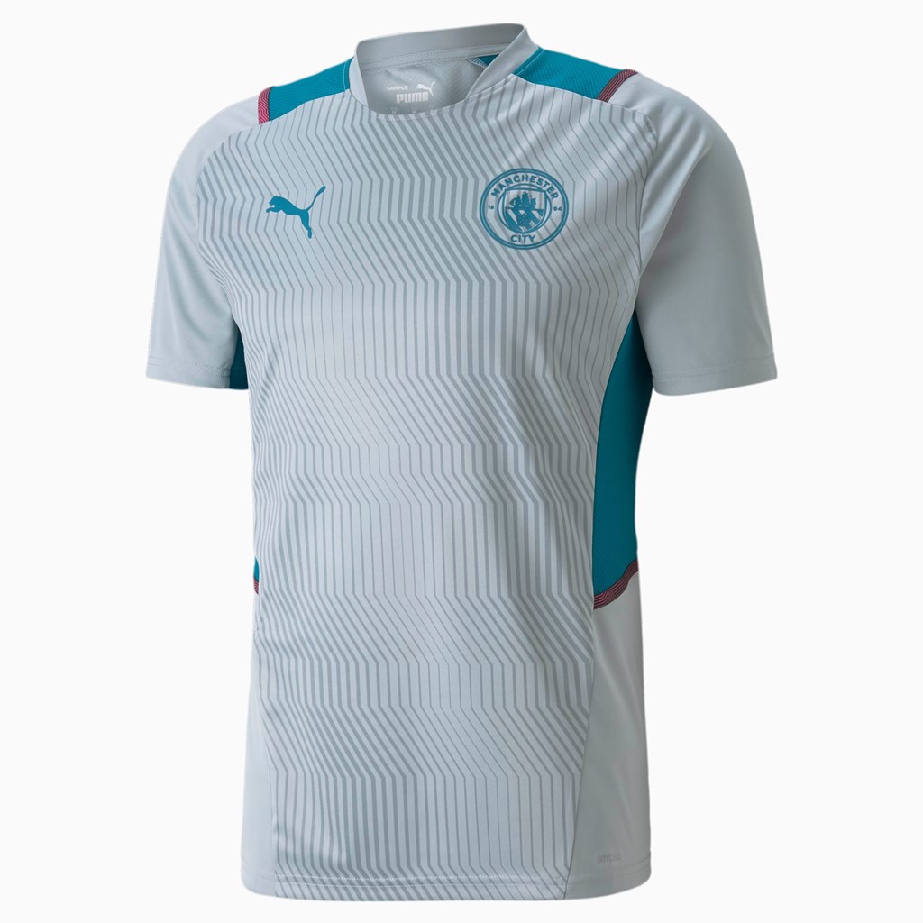 Maillot Puma Manchester City Course Homme Quarry / Ocean Depths | 3572896-MS