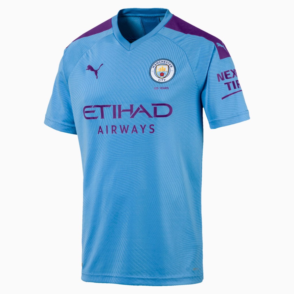 Maillot Puma Manchester City FC Home Homme TeamLightBlue / TillandsiaPurp | 9184576-TN