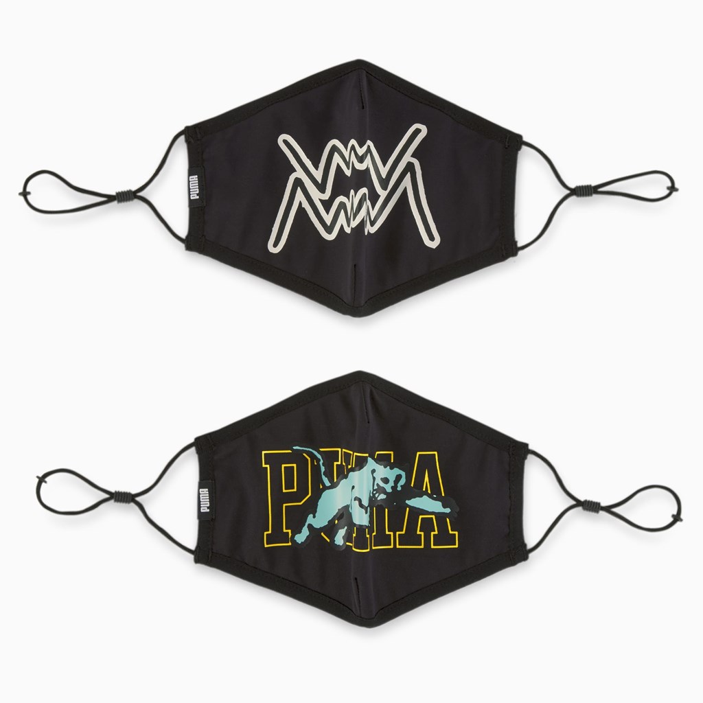 Mask Puma PUMA Face Mask (Set of 2) Homme Noir | 1036974-DF