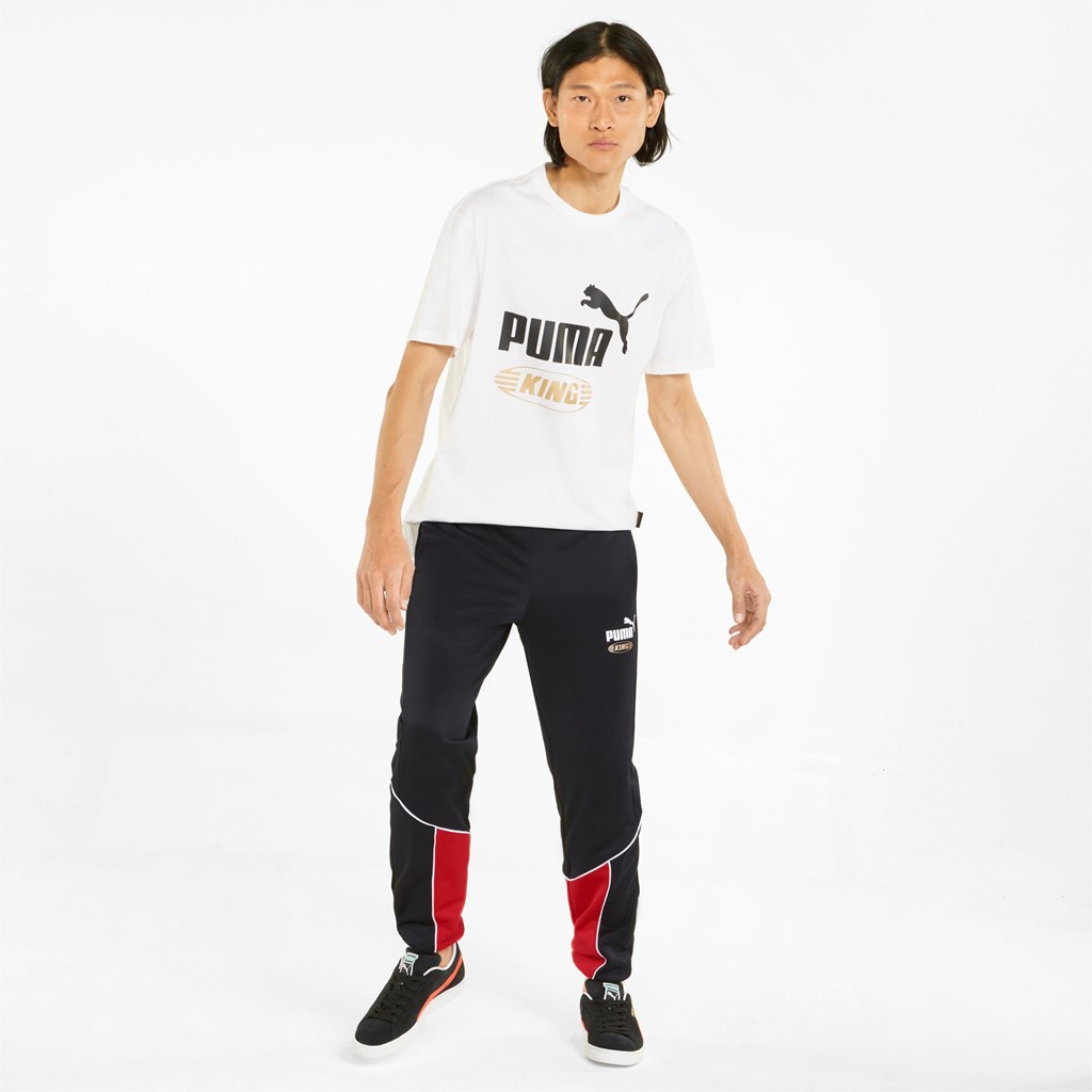 Pantalon Puma King Piste Homme Noir Rouge | 6420183-RH