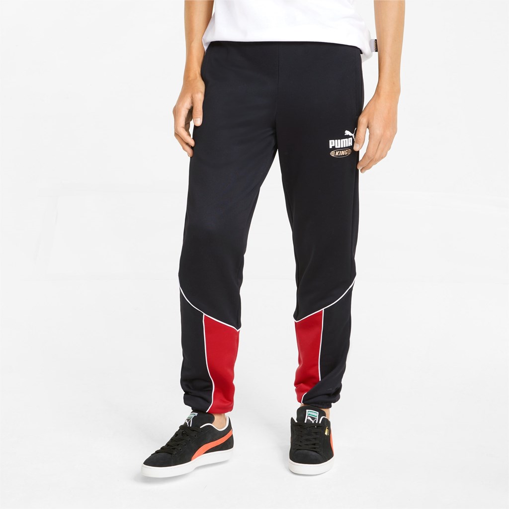 Pantalon Puma King Piste Homme Noir Rouge | 6420183-RH