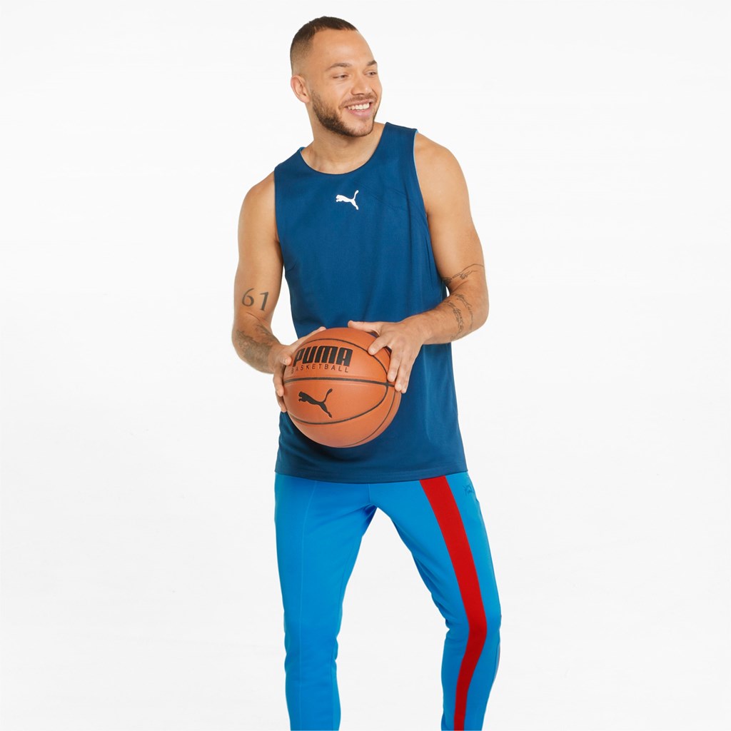 Pantalon Puma Ralph Sampson Basketball Homme Bleu Azur | 0954836-VN