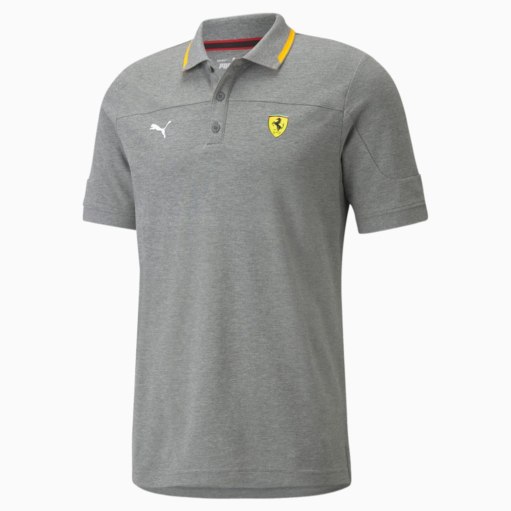 Polos Puma Scuderia Ferrari Race Homme Medium Gray Heather | 6892035-DH