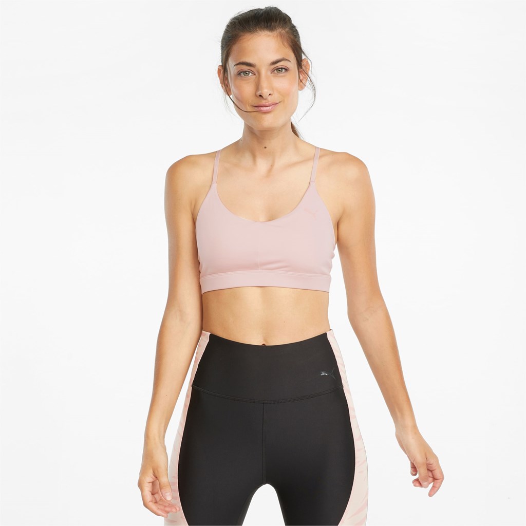 Soutien Gorge Sport Puma Lanières Low Impact Femme Lotus | DQHXJ1483