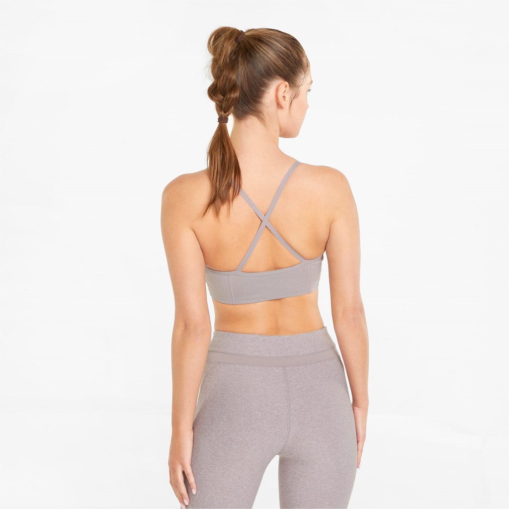 Soutien Gorge Sport Puma Low Impact Studio Course Femme Quail Heather | BRCFU6082