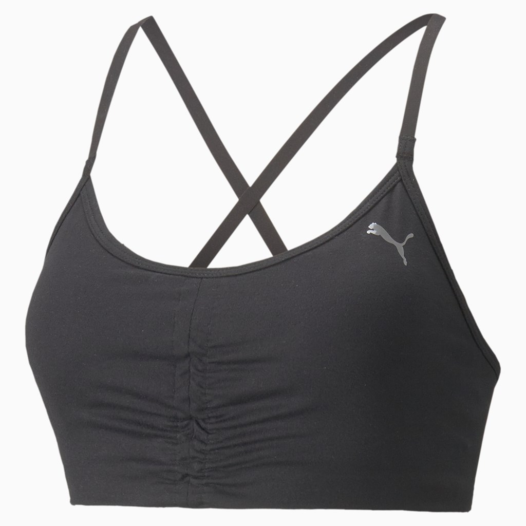 Soutien Gorge Sport Puma Low Impact Studio Course Femme Noir | CMRWO4873