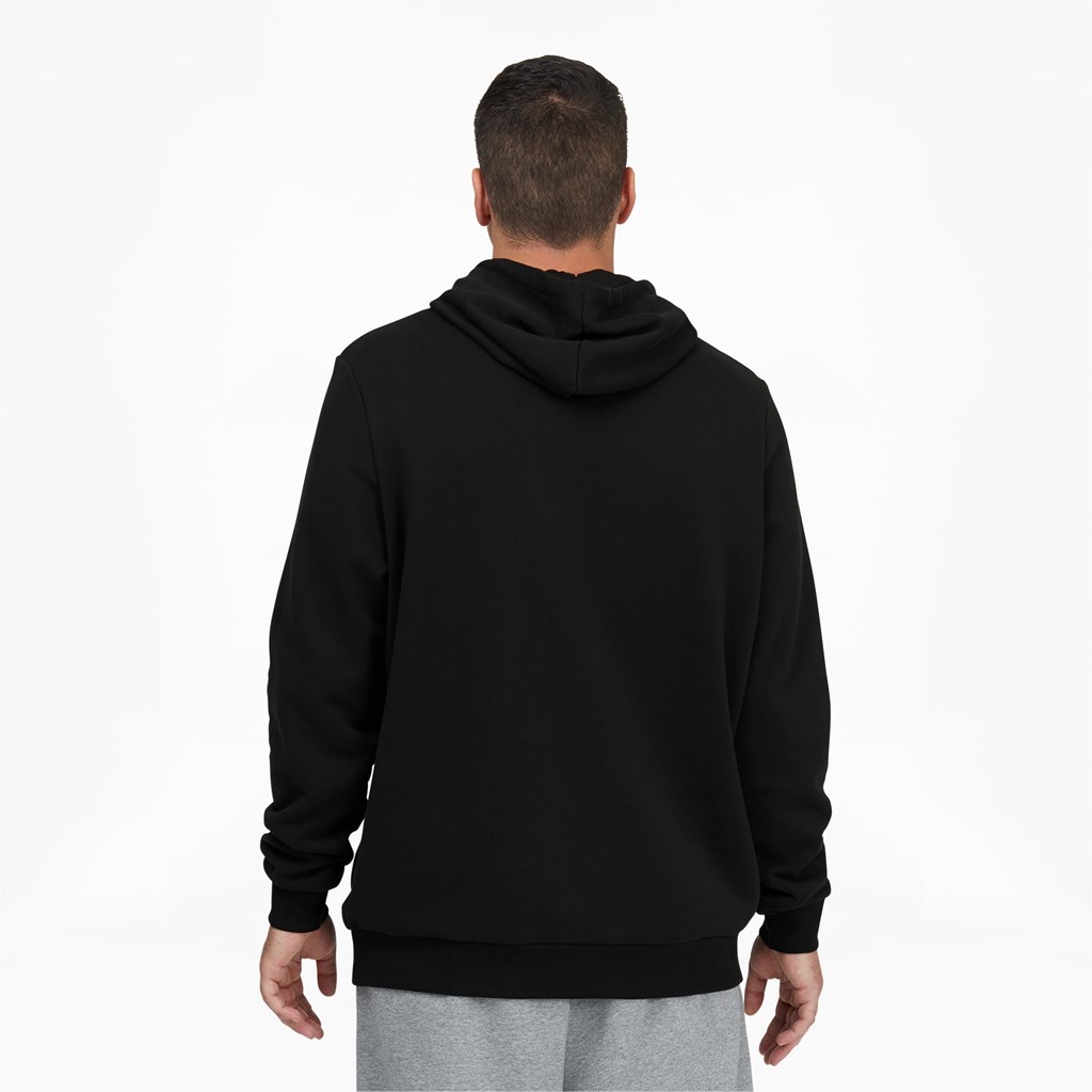 Sweat À Capuche Puma Classic Logo Hoodie FL BT Homme Noir Blanche | 5107489-WC