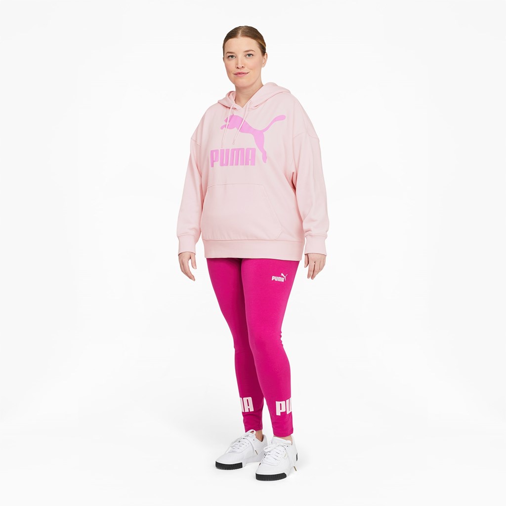 Sweat À Capuche Puma Classics Logo PL Femme Rose | 0279584-HB