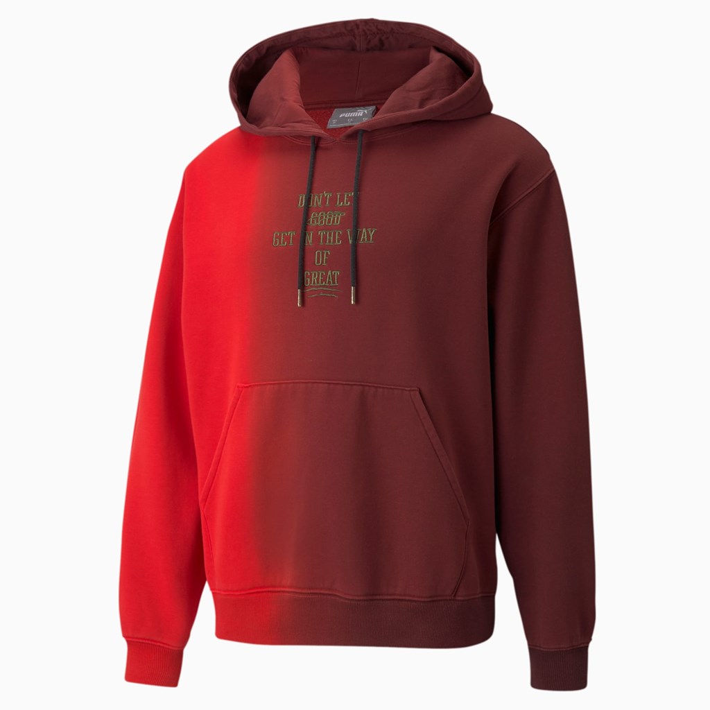 Sweat À Capuche Puma First Pick Basketball Homme Cordovan | 1029385-GD