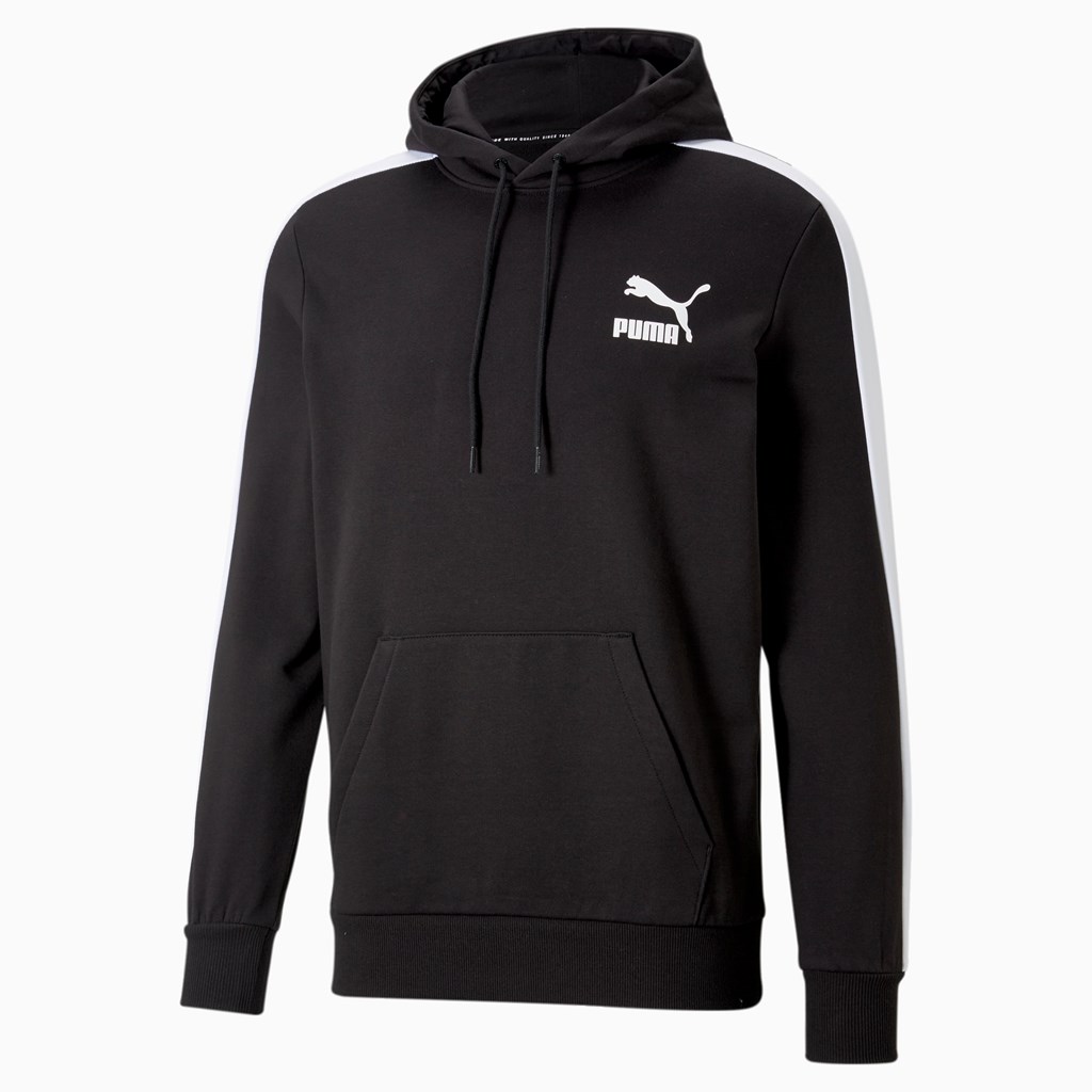 Sweat À Capuche Puma Iconic T7 Homme Noir | 3705962-TO