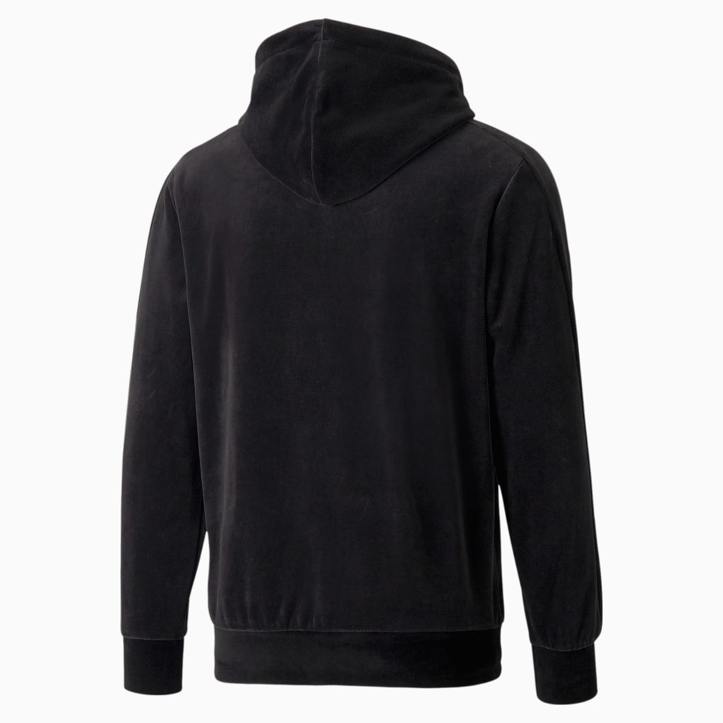 Sweat À Capuche Puma Iconic T7 Velour Homme Noir | 3492876-MH