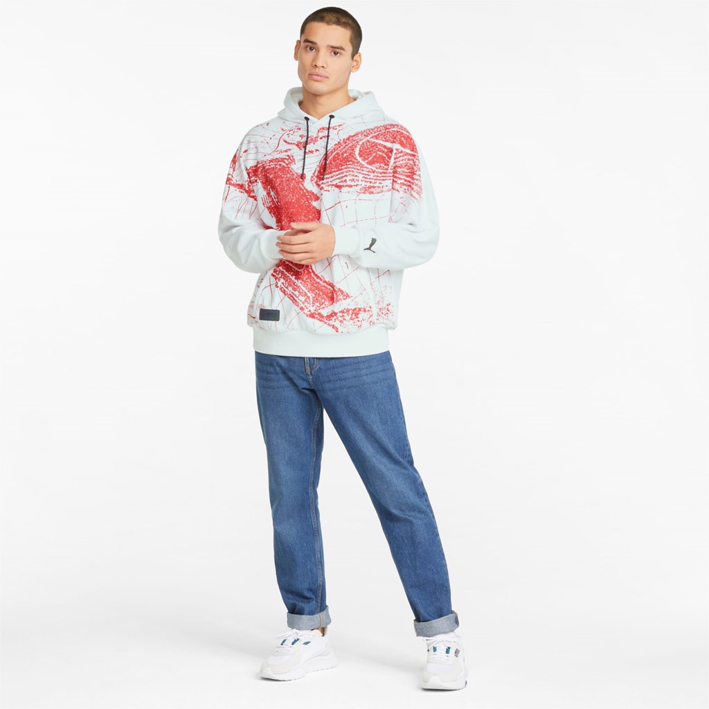 Sweat À Capuche Puma Mercedes F1 Statement Homme Blanche | 6127043-ZO