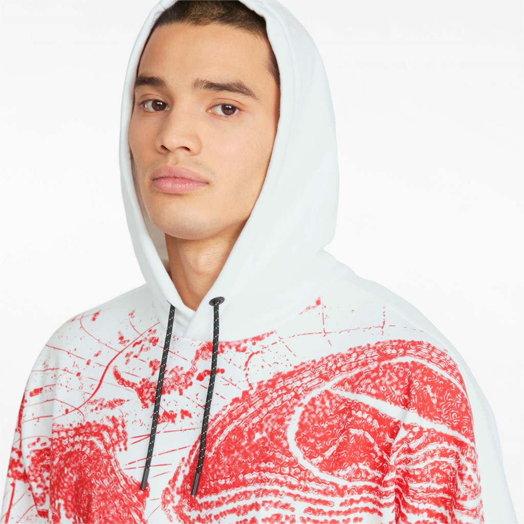 Sweat À Capuche Puma Mercedes F1 Statement Homme Blanche | 6127043-ZO