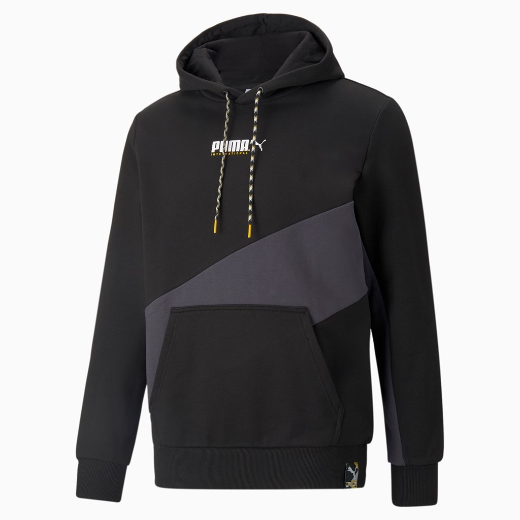 Sweat À Capuche Puma PUMA International Homme Noir | 6054721-ZH