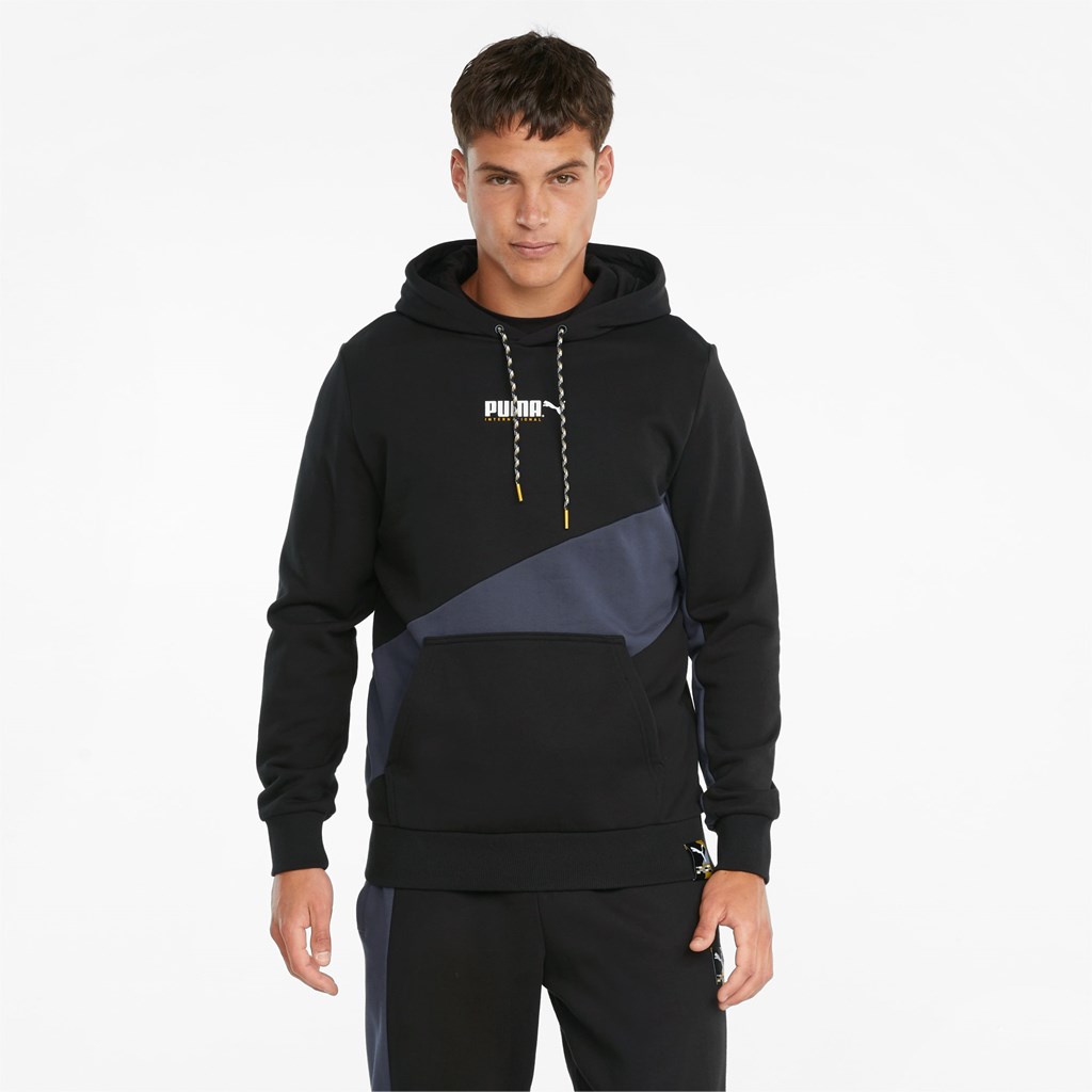 Sweat À Capuche Puma PUMA International Homme Noir | 6054721-ZH