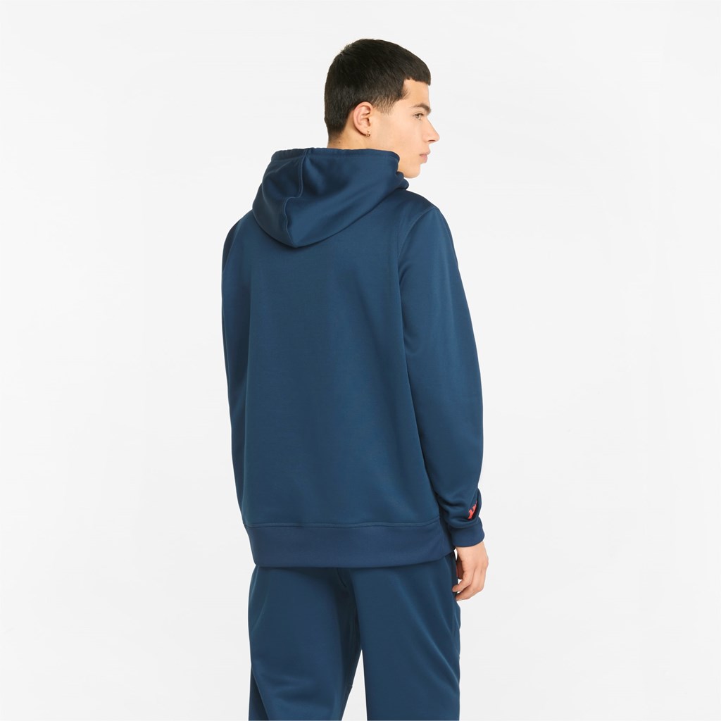 Sweat À Capuche Puma PUMA x HELLY HANSEN D'hiver Homme Bleu | 4609753-GU