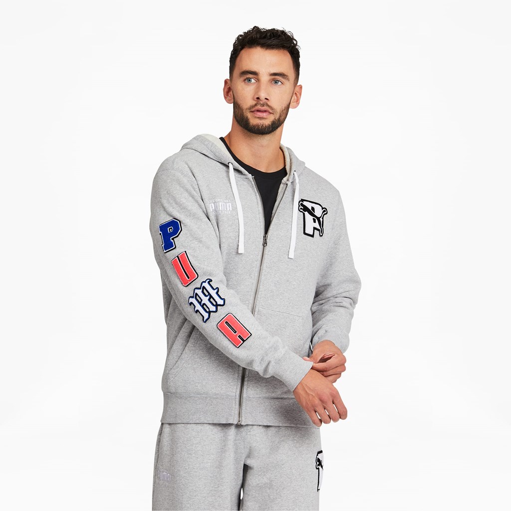 Sweat À Capuche Puma PUMA x PUMA Full-Zip Homme Noir | 7189345-YI