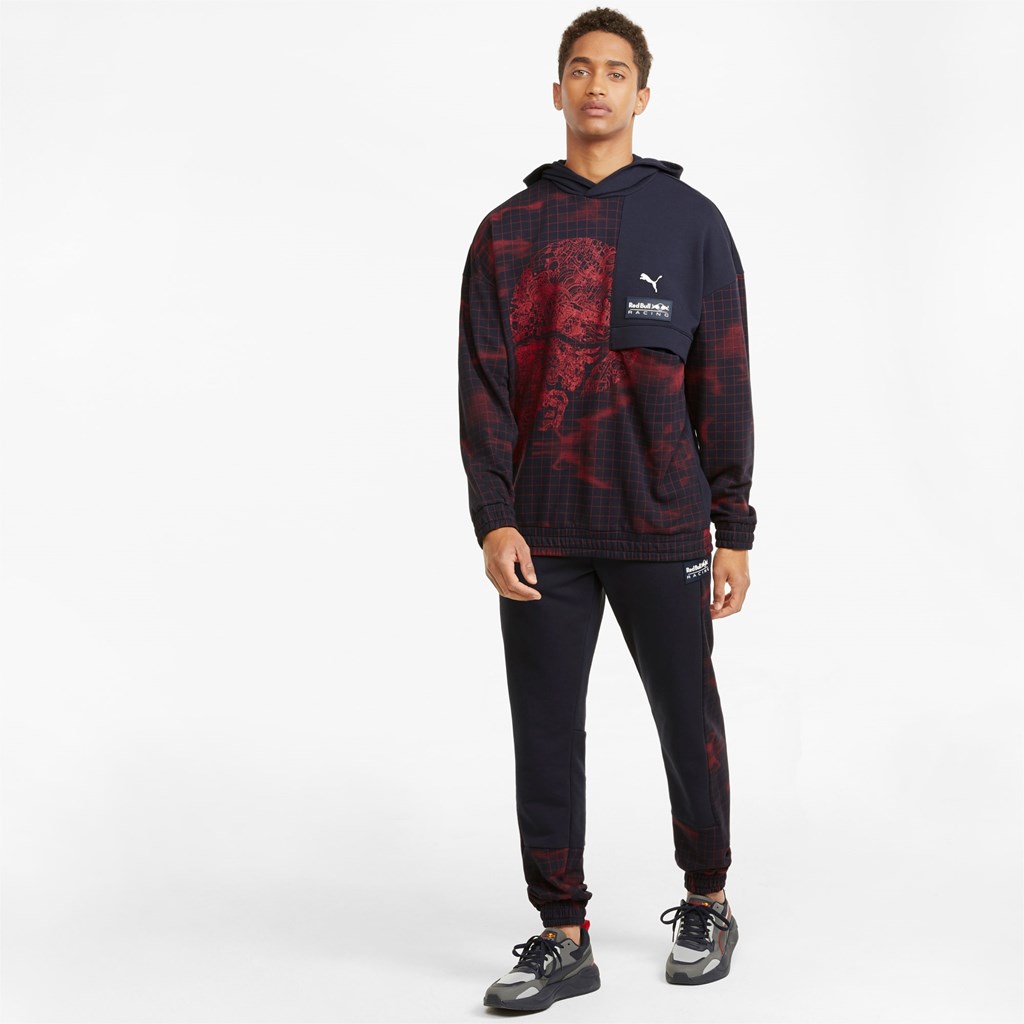 Sweat À Capuche Puma Red Bull Racing Printed Homme Night Sky | 8142367-OG