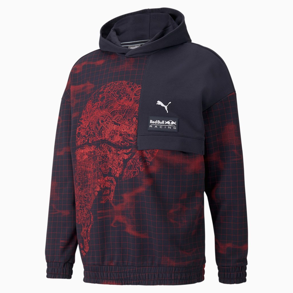 Sweat À Capuche Puma Red Bull Racing Printed Homme Night Sky | 8142367-OG