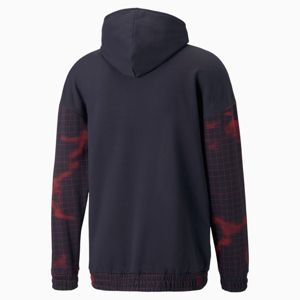 Sweat À Capuche Puma Red Bull Racing Printed Homme Night Sky | 8142367-OG