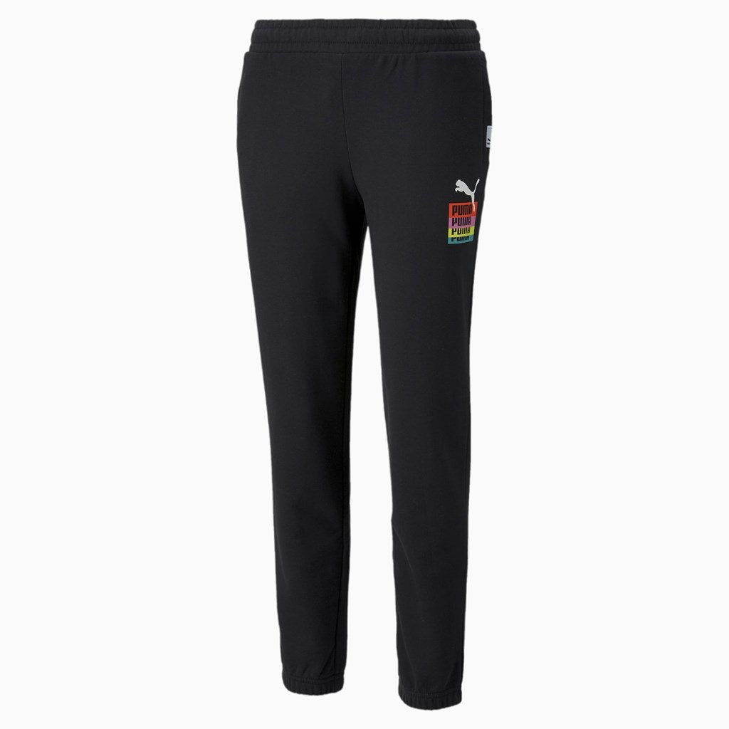 Sweatpants Puma Brand Love Femme Noir | TRIPQ4750