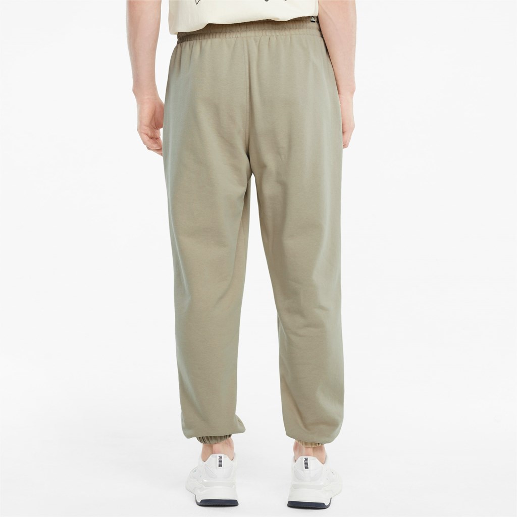 Sweatpants Puma Downtown French Terry Homme Vert | NOJUC7526