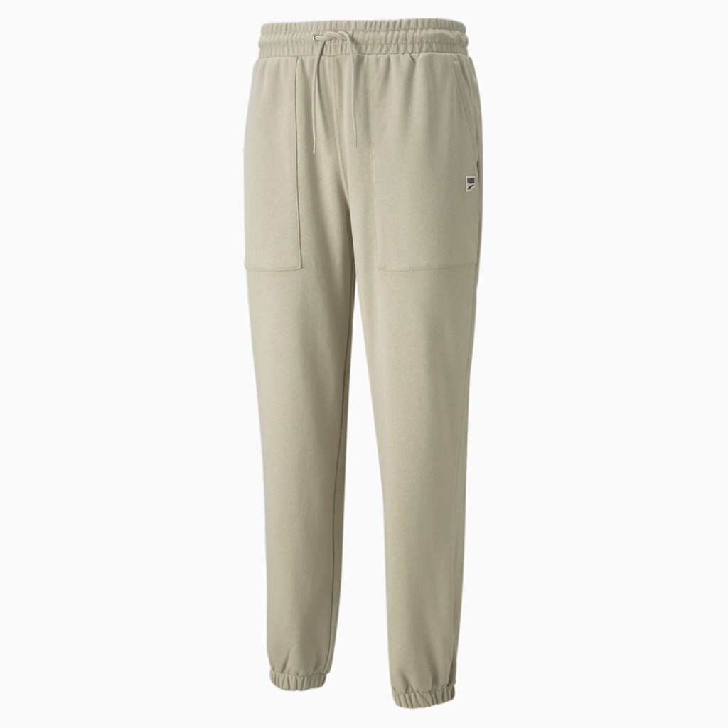 Sweatpants Puma Downtown French Terry Homme Vert | NOJUC7526