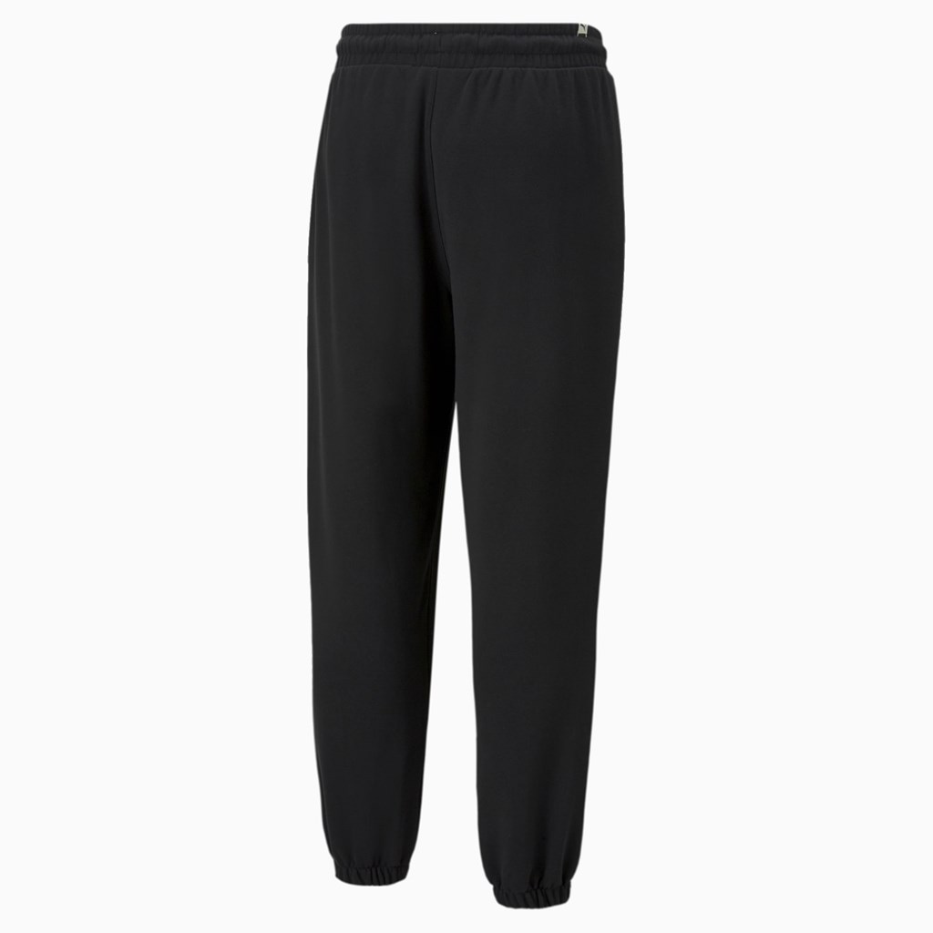 Sweatpants Puma Downtown French Terry Homme Noir | VECFD8392