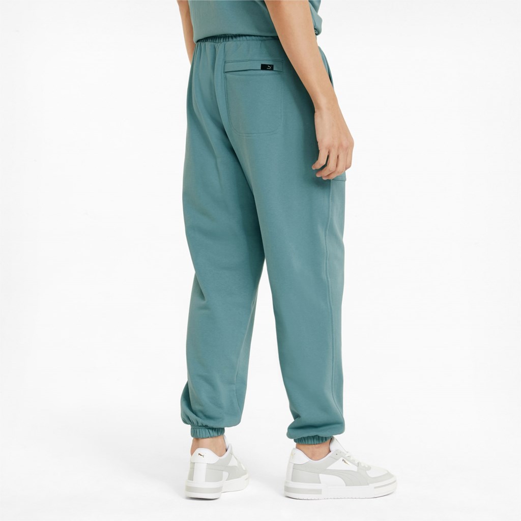 Sweatpants Puma Downtown Homme Bleu | XMZYJ5368