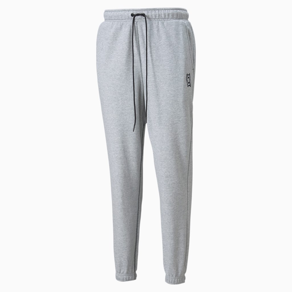 Sweatpants Puma Pivot EMB Basketball Homme Noir | HVNJK3820