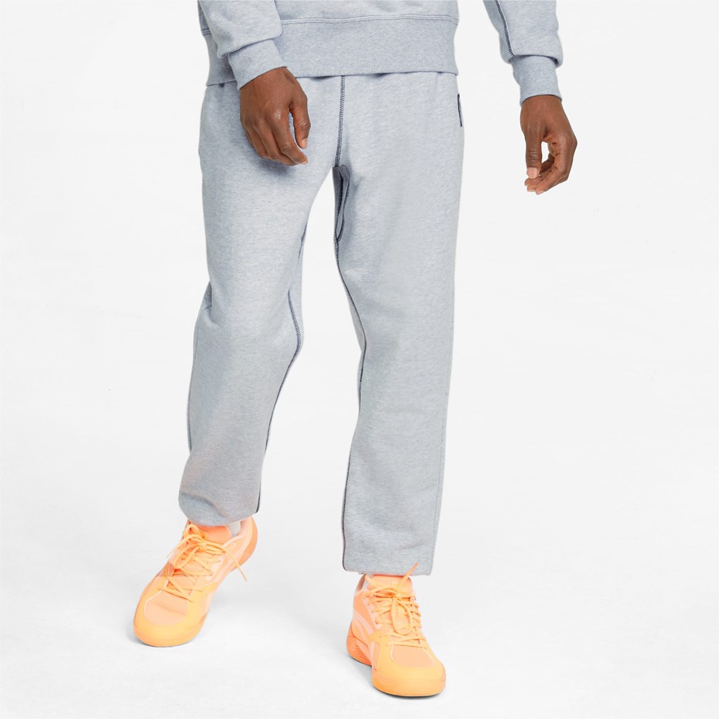 Sweatpants Puma Pivot EMB Basketball Homme Noir | HVNJK3820