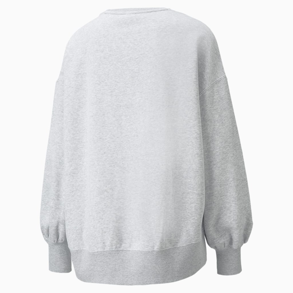 Sweatshirt Puma Classics Oversized Crew Femme Noir | LOJK58730