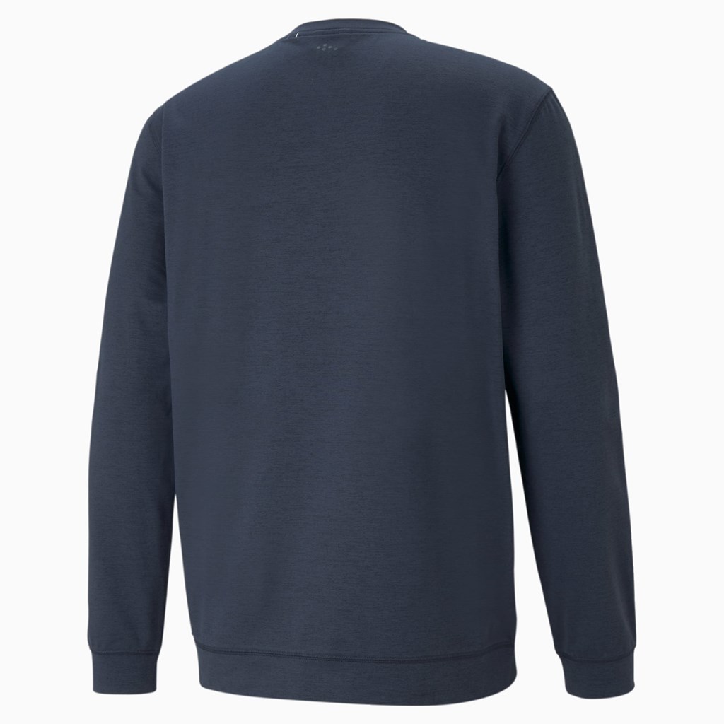 Sweatshirt Puma Cloudspun Crewneck Homme Bleu Marine | QIBL41270