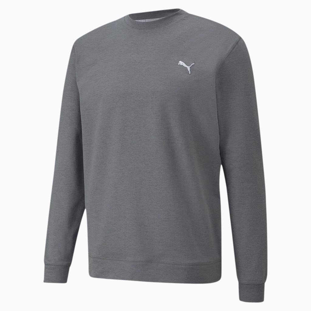 Sweatshirt Puma Cloudspun Crewneck Homme QUIET SHADE Heather | WVLJ79381