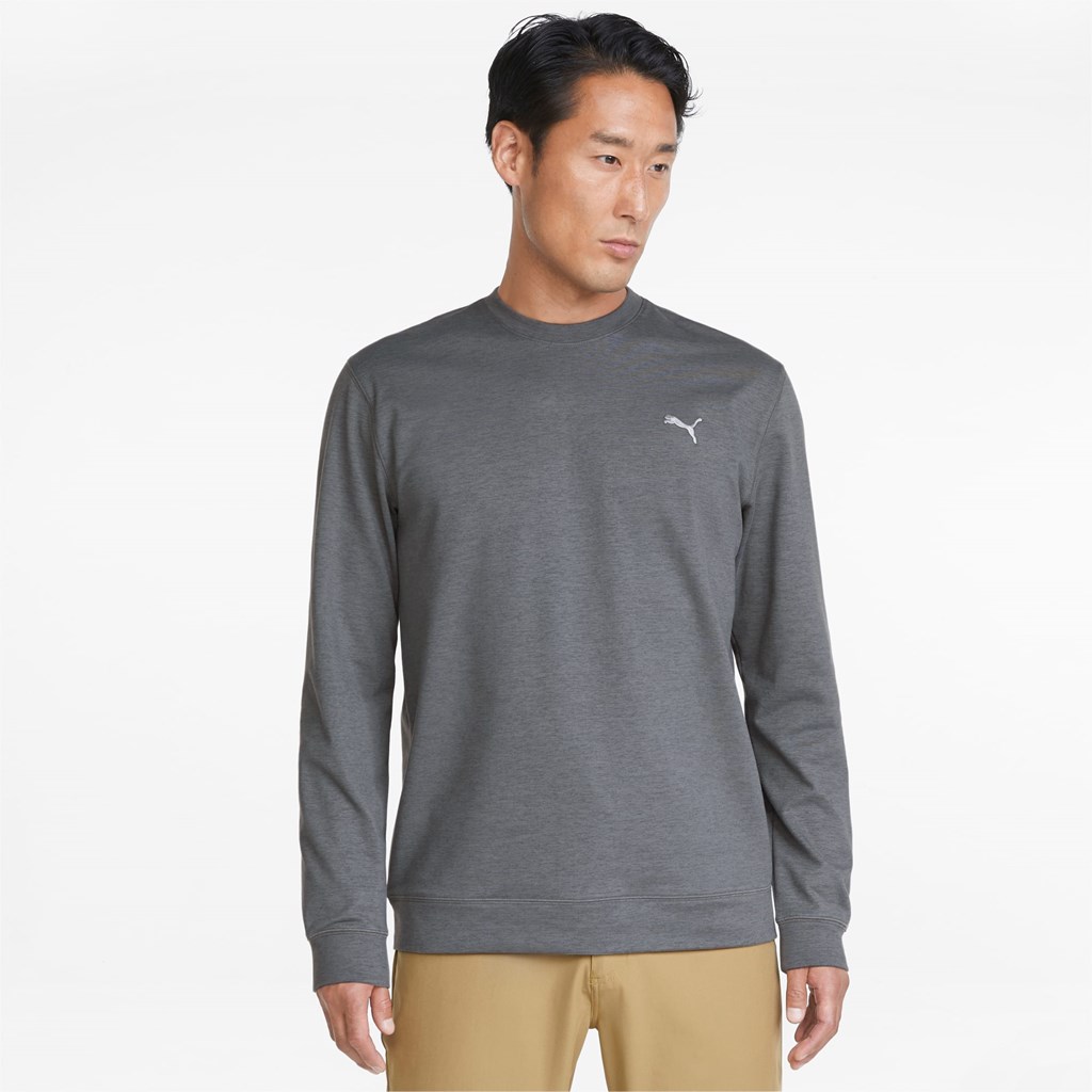 Sweatshirt Puma Cloudspun Crewneck Homme QUIET SHADE Heather | WVLJ79381