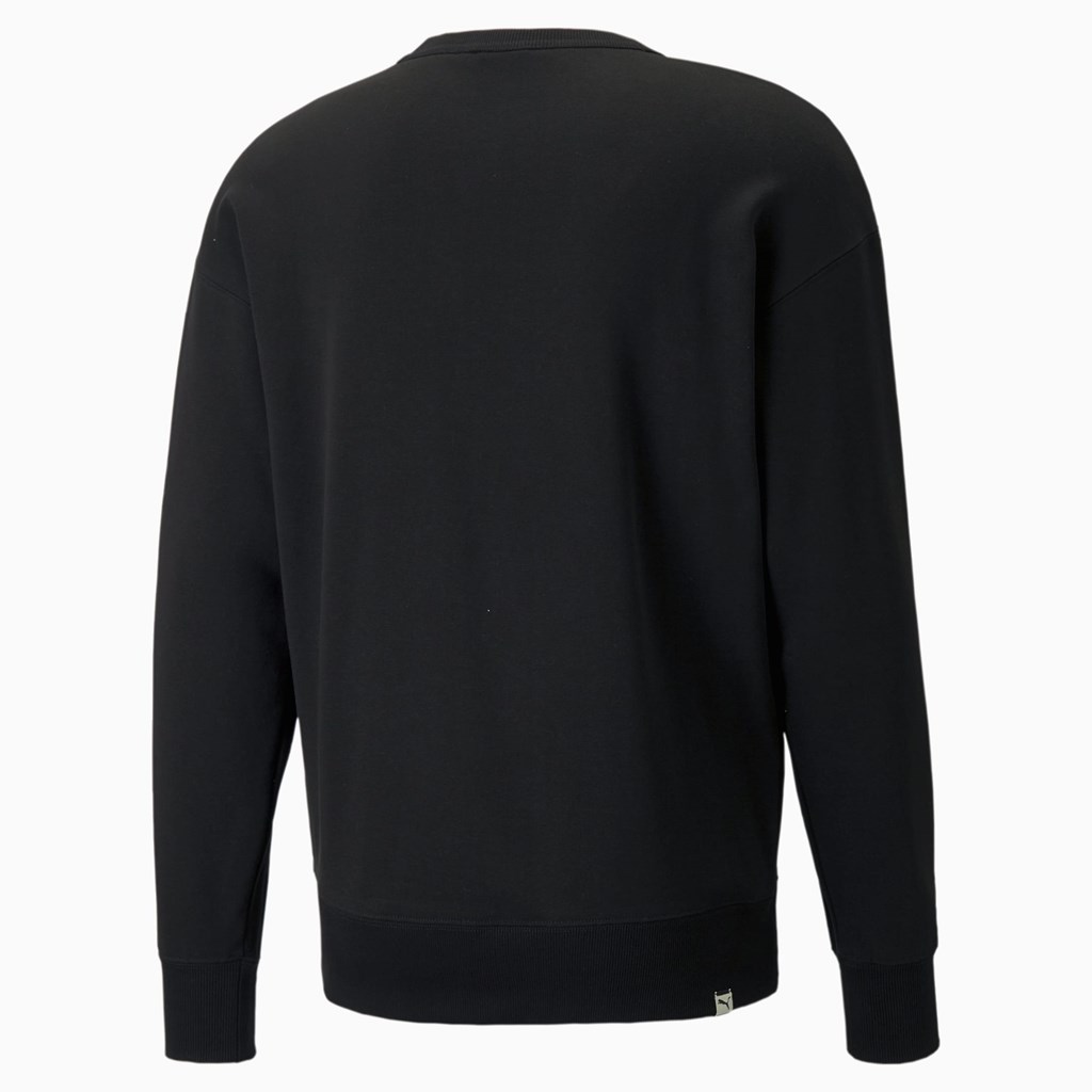 Sweatshirt Puma Downtown Crew Neck Homme Noir | RLPD36812