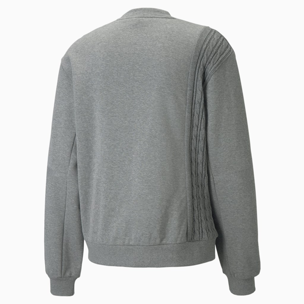 Sweatshirt Puma Scorecard Crew Neck Basketball Homme Medium Gray Heather | OFET74921